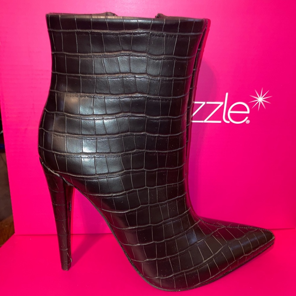 Shoedazzle Booties | Clarice, Black, Size 8
